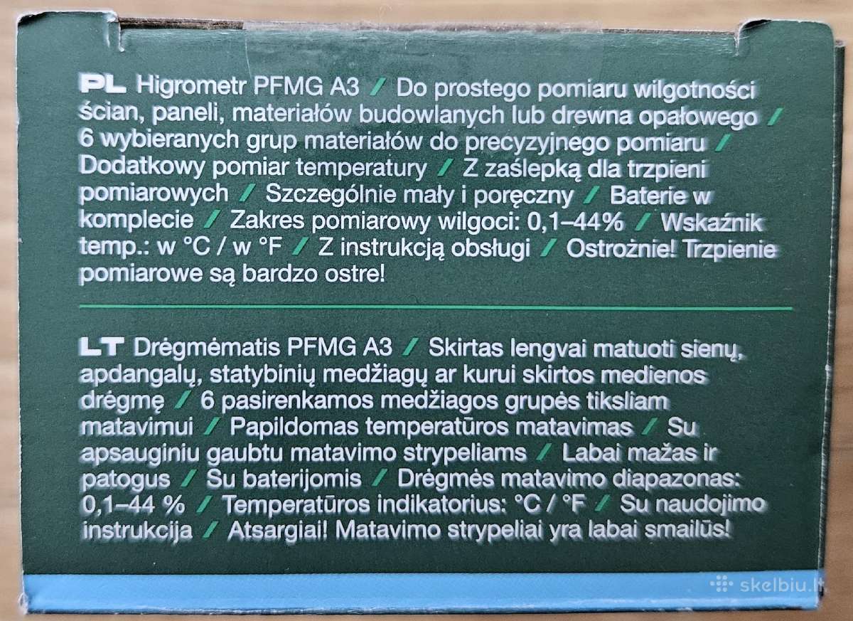 Drėgmės matuoklis - nuotraukos Nr. 3
