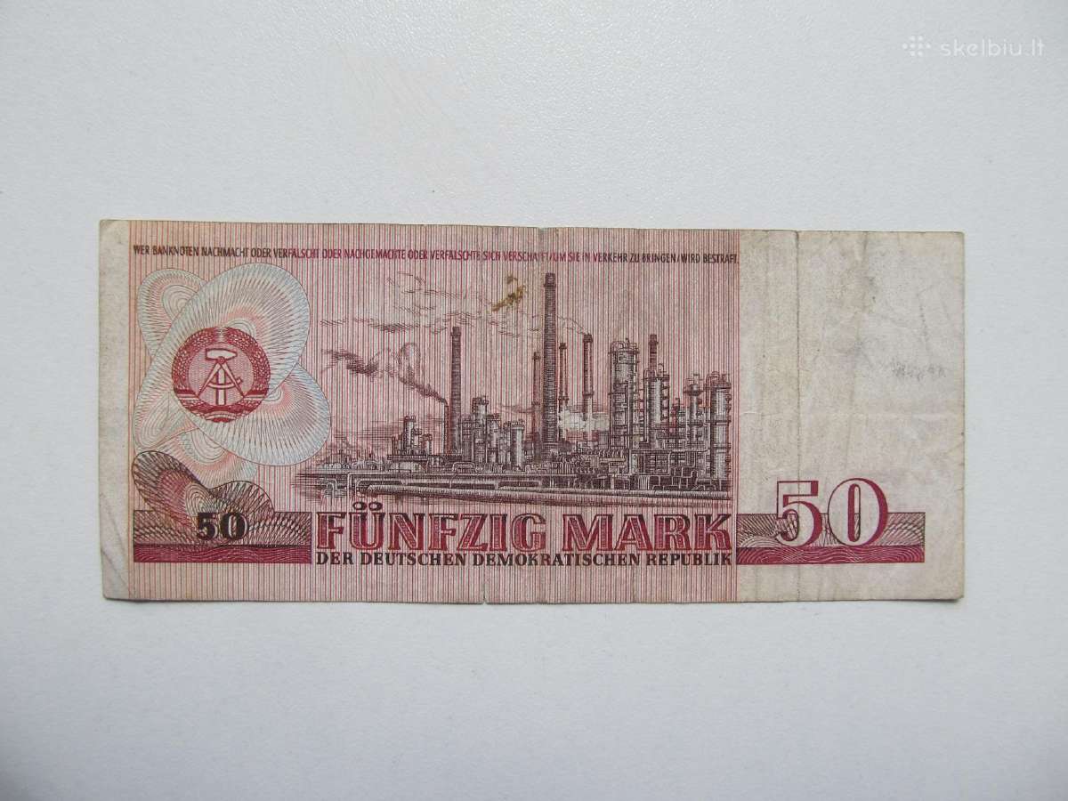 50 markiu , Demokratinė Vokietija , 1971 - nuotraukos Nr. 2