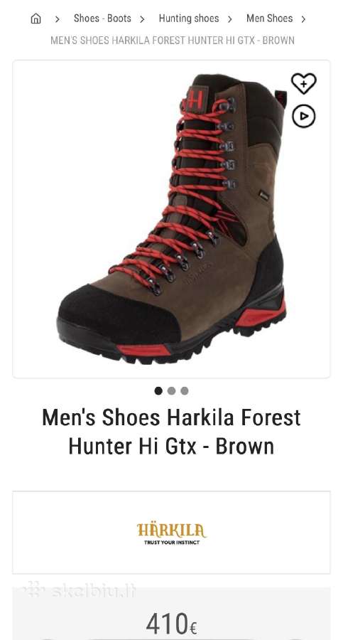 Harkila Forest Hunter Hi Gtx (Dark brown) - nuotraukos Nr. 5