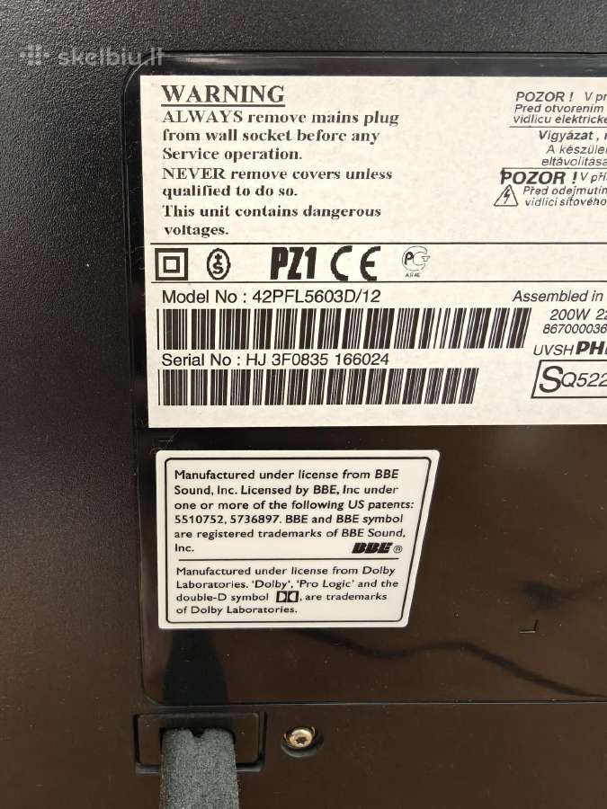Philips 42" televizorius - nuotraukos Nr. 3