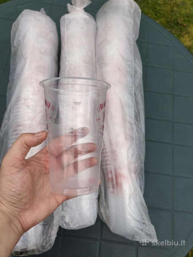Raudonų plytų plastikiniai puodeliai - nuotraukos Nr. 2