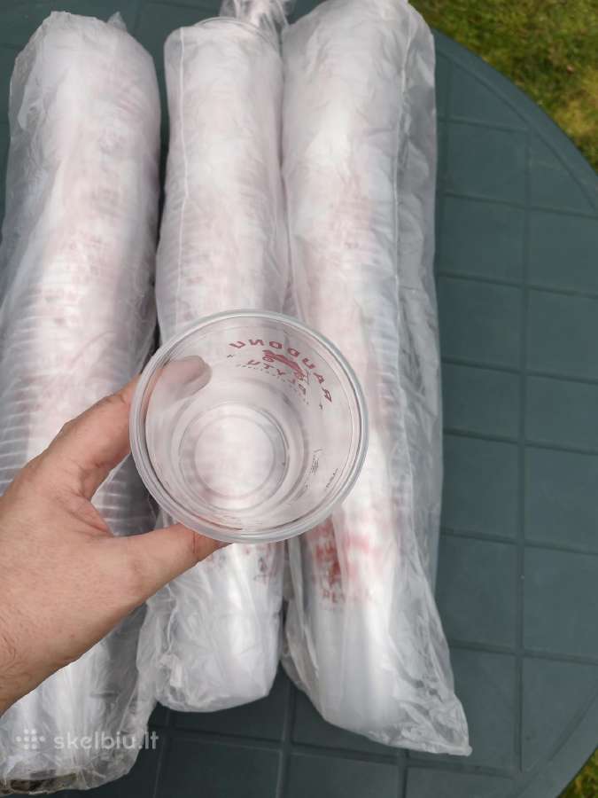 Raudonų plytų plastikiniai puodeliai - nuotraukos Nr. 4