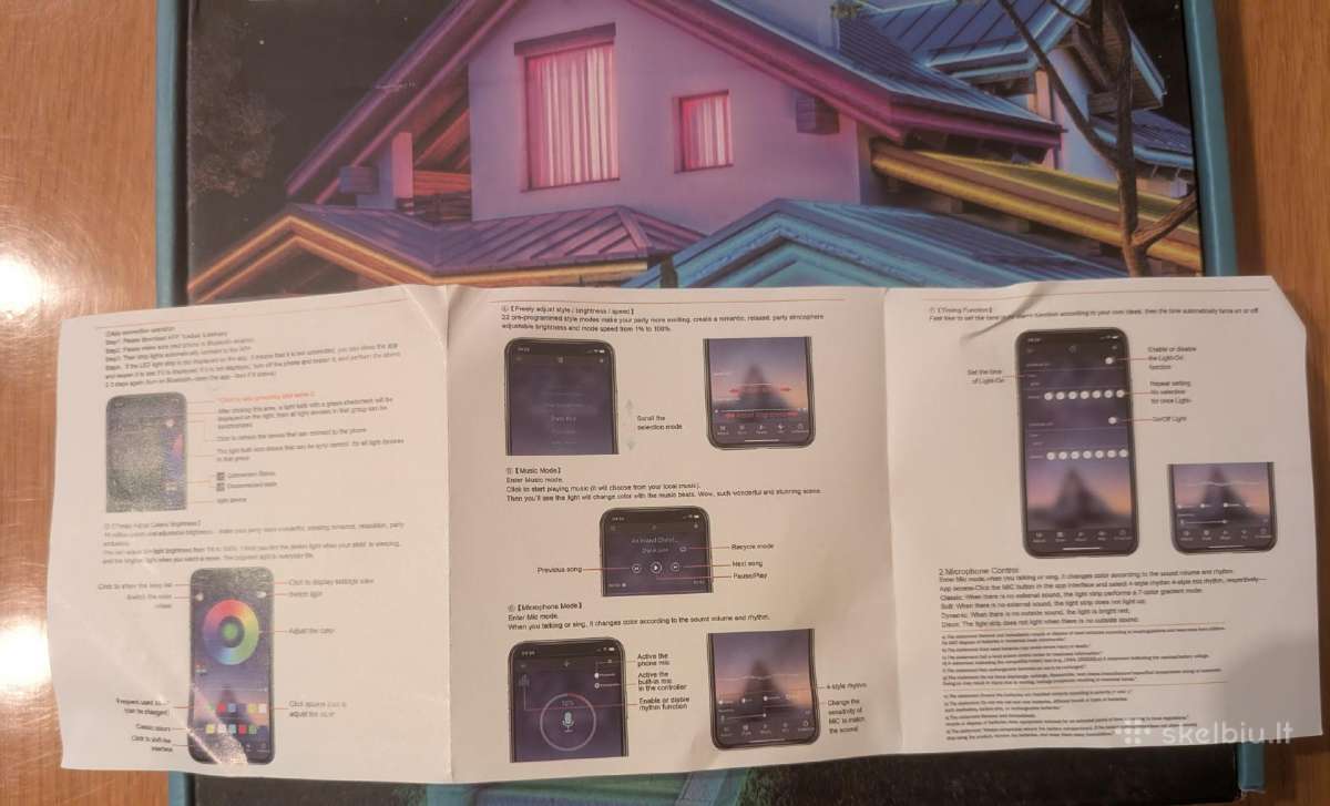 Lauko LED juosta 18m Ip68 (Rgb, App / Pultelis) - nuotraukos Nr. 5