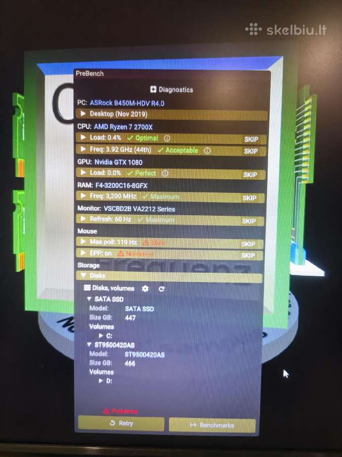 Kompiuteris Ryzen 7 2700x/gtx 1080/16gb/ 480gb SSD - nuotraukos Nr. 7