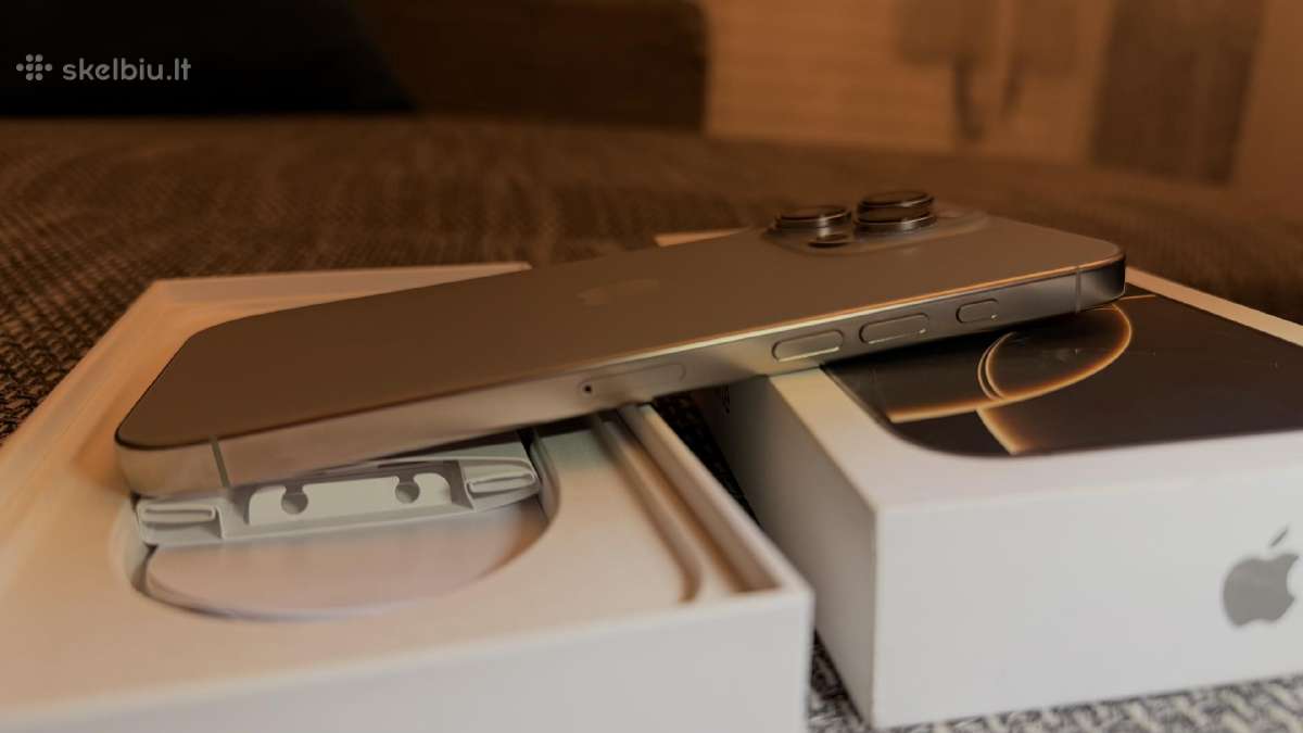 iPhone 16 pro max Natural Titanium 256gb - nuotraukos Nr. 5