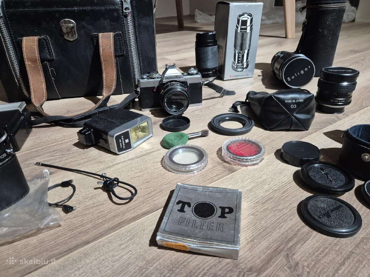 Minolta fotoaparatas su priedais - nuotraukos Nr. 10
