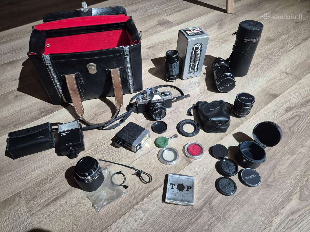 Minolta fotoaparatas su priedais - nuotraukos Nr. 13