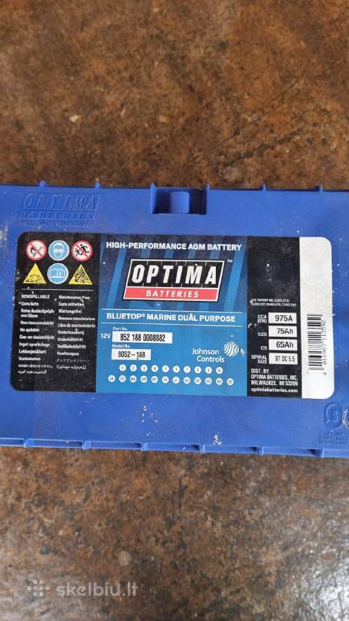 Optima Batteries akumuliatorius - nuotraukos Nr. 2