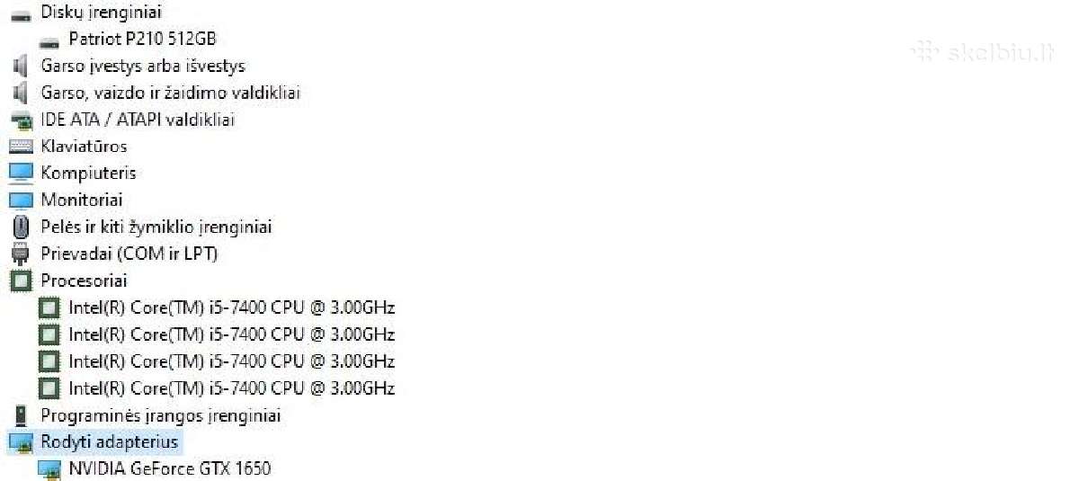 Žaidimų kompiuteris su i5/SSD/16gb RAM/gtx1650 - nuotraukos Nr. 4