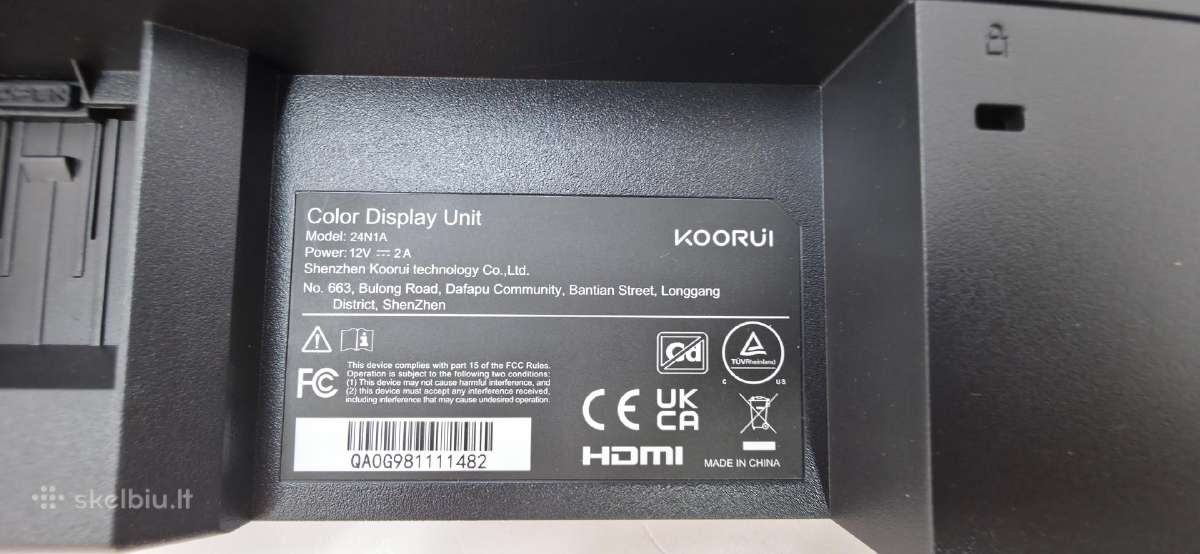 Koorui 24" Full HD Va monitorius 75 Hz - nuotraukos Nr. 5