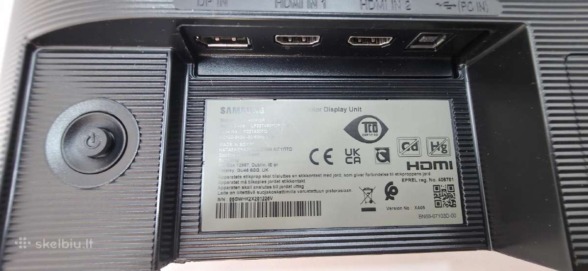 Samsung T45f 22" Full HD Ips monitorius 75 Hz - nuotraukos Nr. 3