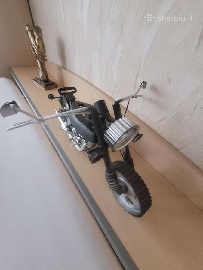 Rankų darbo metalinis motociklas - nuotraukos Nr. 3