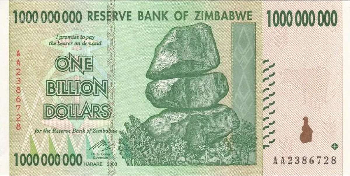 1 mlrd. Zimbabvės dolerių banknotas – dovana - nuotraukos Nr. 6