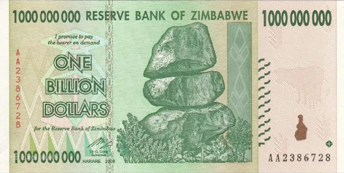 1 mlrd. Zimbabvės dolerių banknotas – dovana - nuotraukos Nr. 6