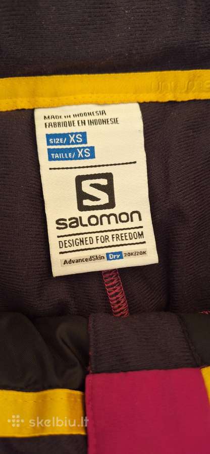 Salomon Brilliant slidinėjimo kelnės, XS/r dydis - nuotraukos Nr. 4