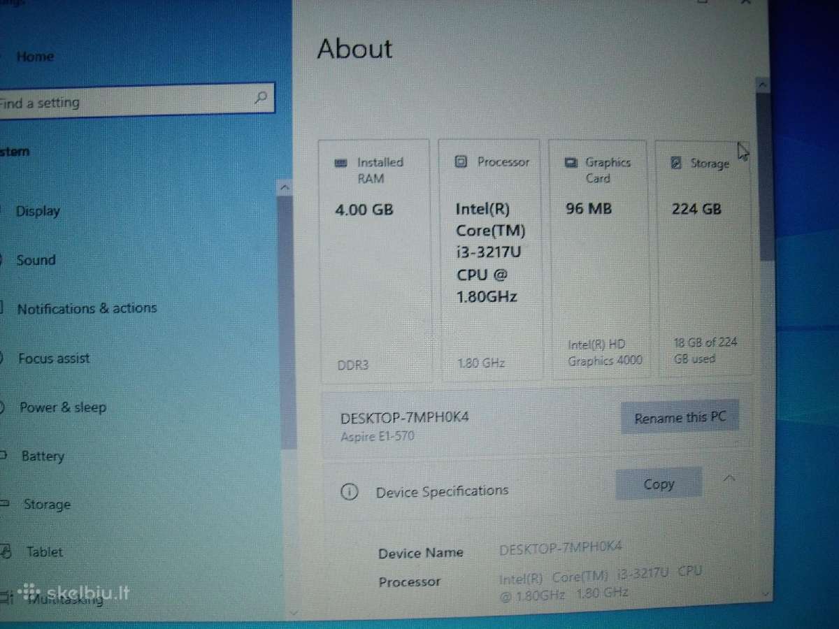 Acer Aspire E1 - 570 - nuotraukos Nr. 2
