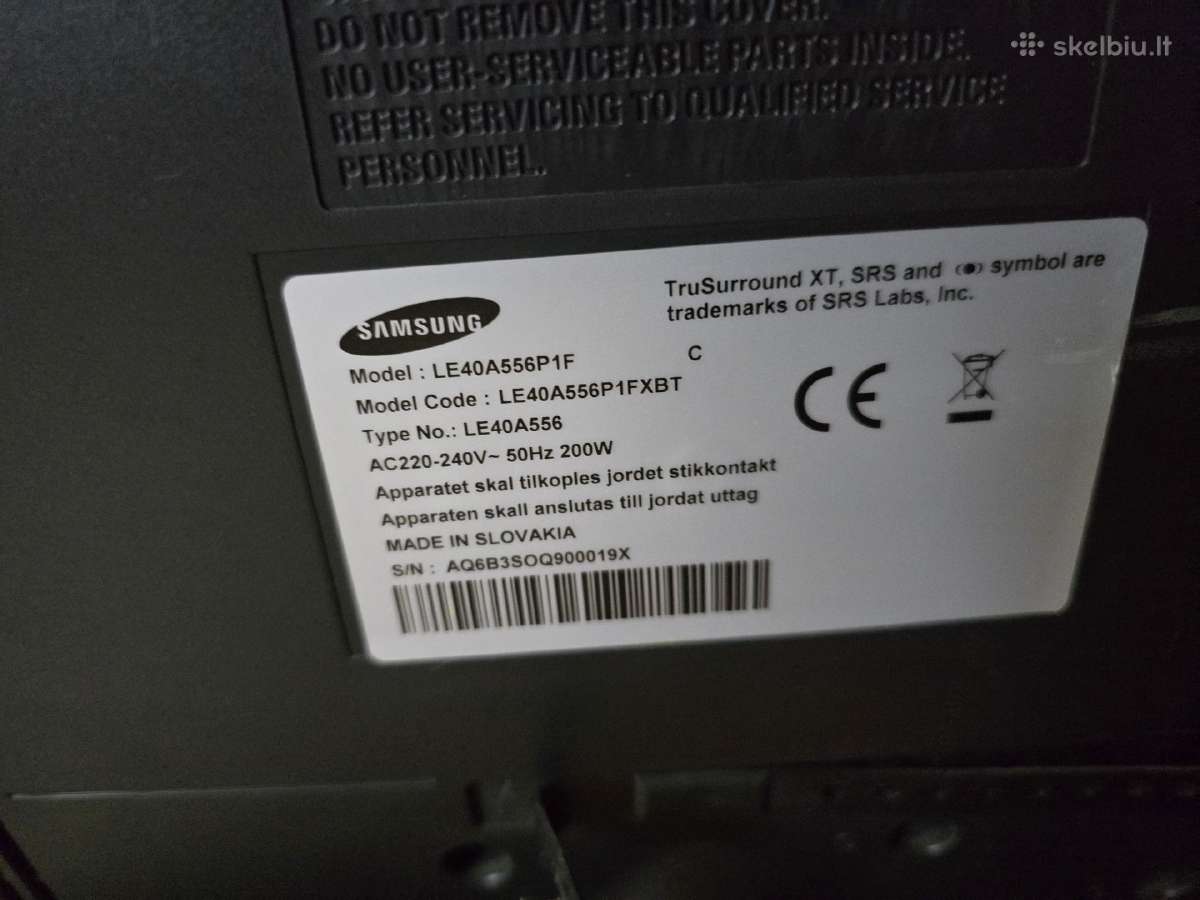 102cm istrizainės televizorius - nuotraukos Nr. 3