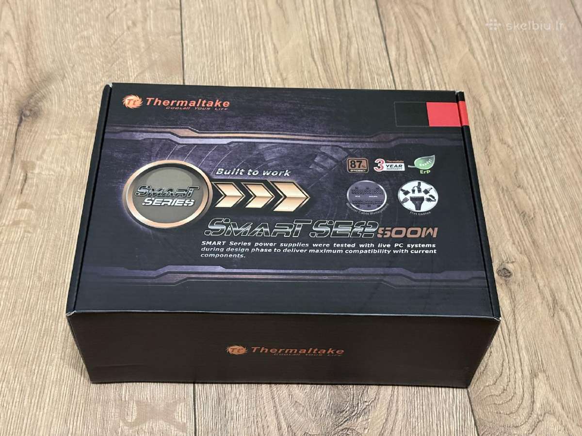 Thermaltake Smart Se2 500w pusiau modulinis - nuotraukos Nr. 17