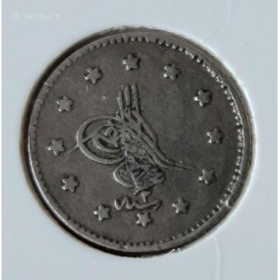 1861osmanų imperija 1 kurušas - nuotraukos Nr. 2