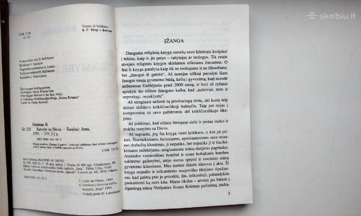 B. Greimas. Ramybė su Dievu - nuotraukos Nr. 2