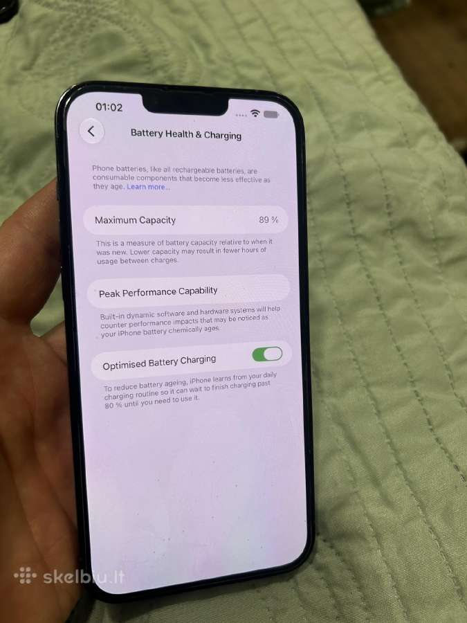 iPhone 13 pro max 256gb baterija 89 - nuotraukos Nr. 2