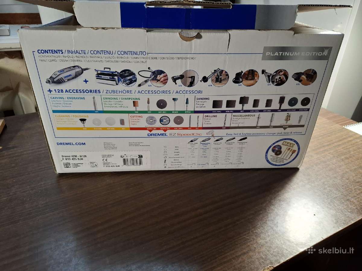 Elektrinis tiesinis šlifuoklis Dremel 4250-6/128 - nuotraukos Nr. 4