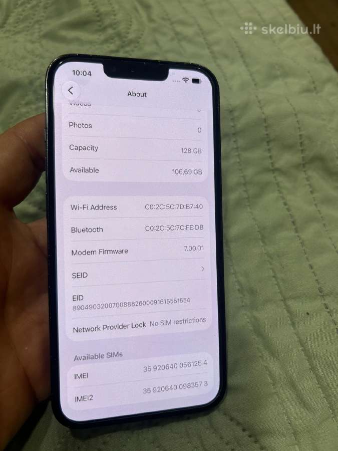 iPhone 11 64gb baterija 91 - nuotraukos Nr. 2