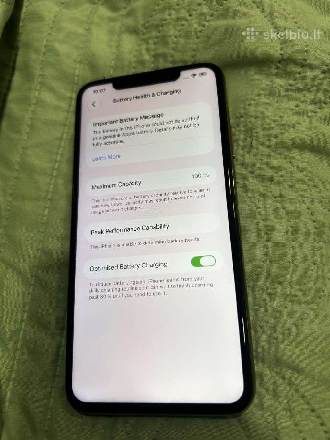 iPhone 11 pro max 64gb baterija 100 - nuotraukos Nr. 4