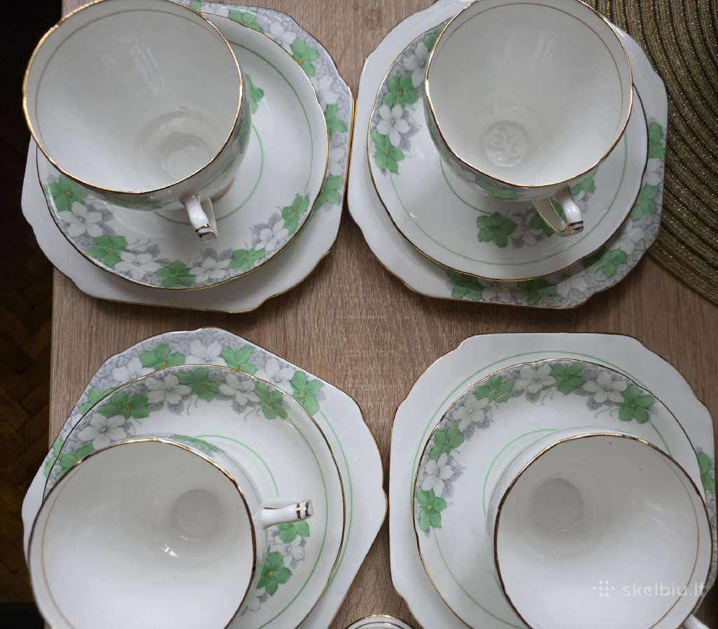 Royal grafton kaulinio porceliano 4 trio - nuotraukos Nr. 2