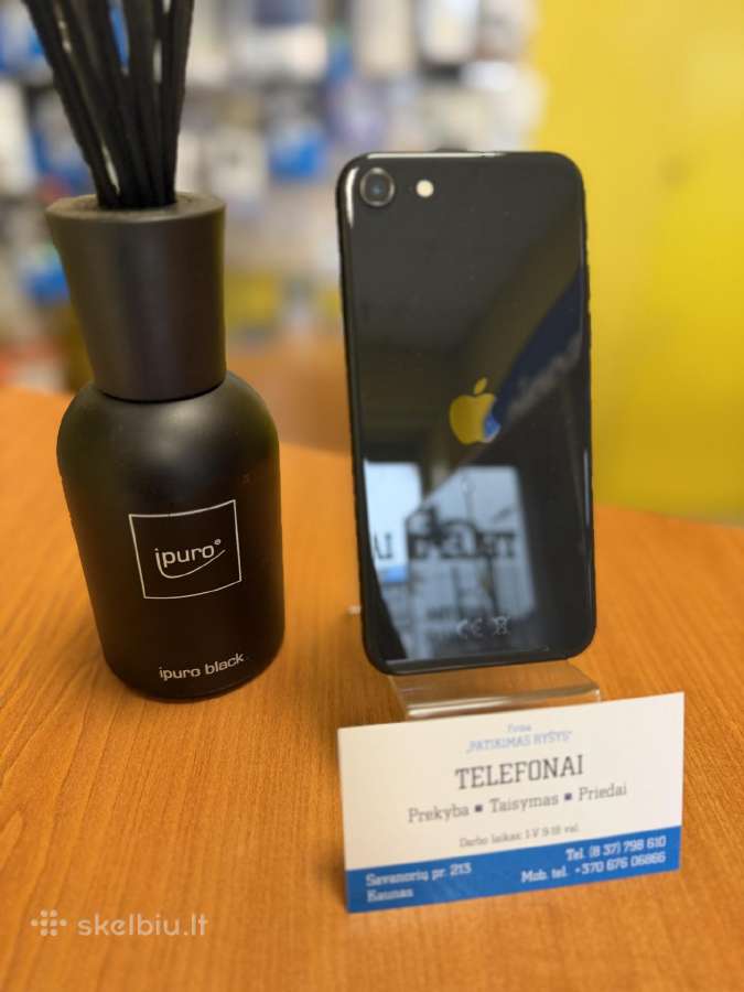 iPhone Se 2 Black 128gb Su Garantija - nuotraukos Nr. 2