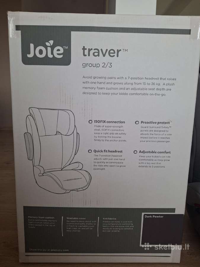 Joie Traver automobilinė kėdutė - nuotraukos Nr. 4