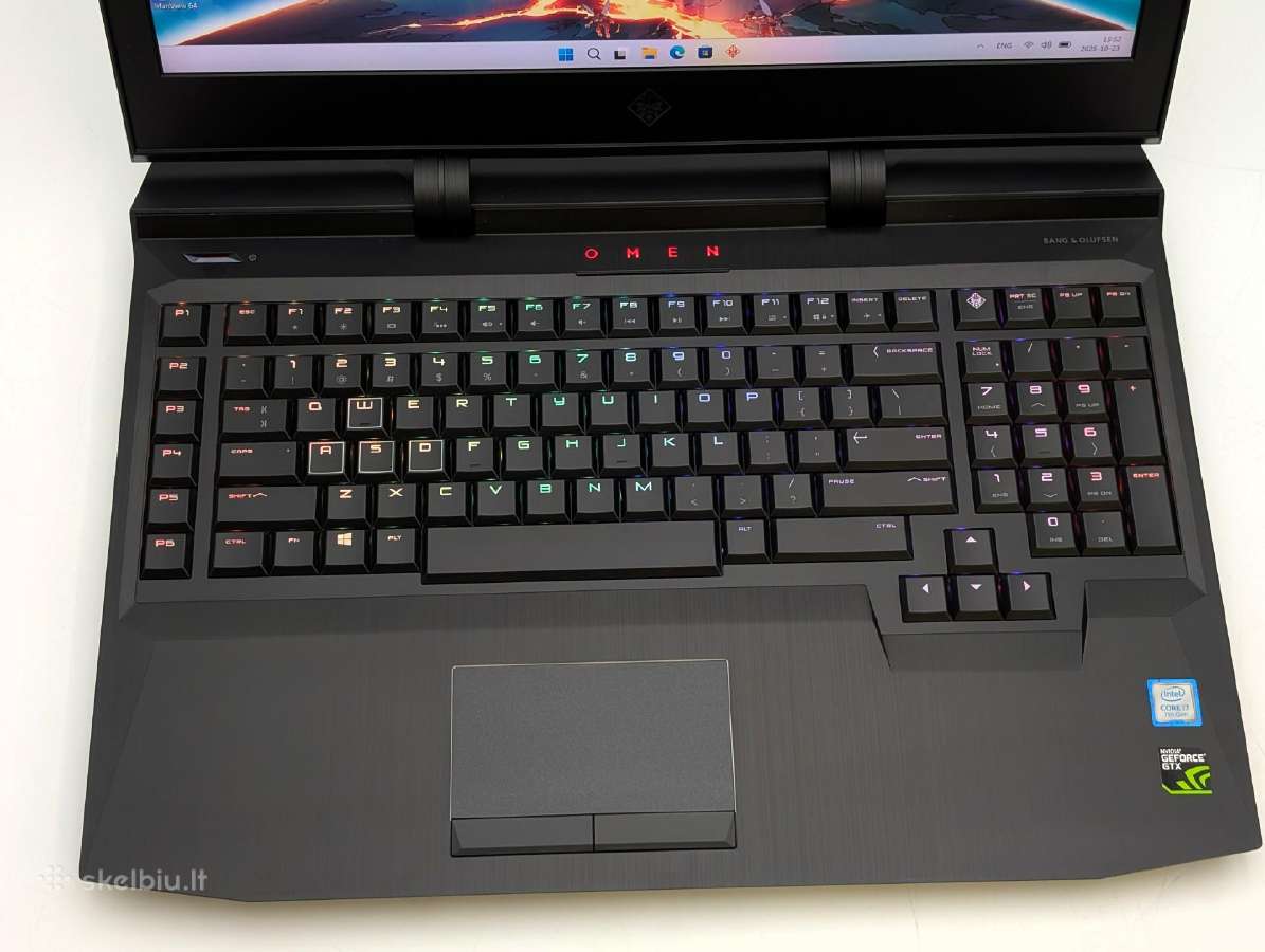 Hp Omen X 17 i7 16gb 500gb SSD + 1tb Gtx 1080 8gb - nuotraukos Nr. 4