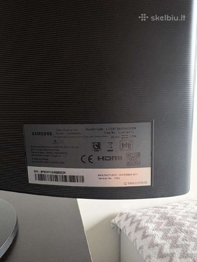 Samsung c24f390 monitorius - nuotraukos Nr. 5