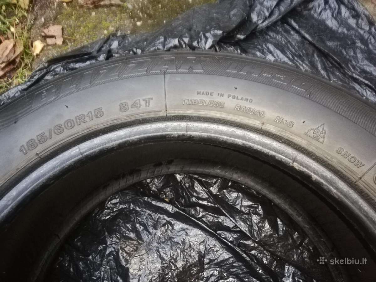 Bridgestone Blizzak žieminės 185/60 R15 - nuotraukos Nr. 7