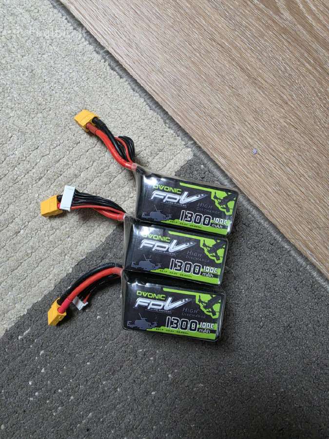 7x Fpv 6s baterijos - nuotraukos Nr. 3