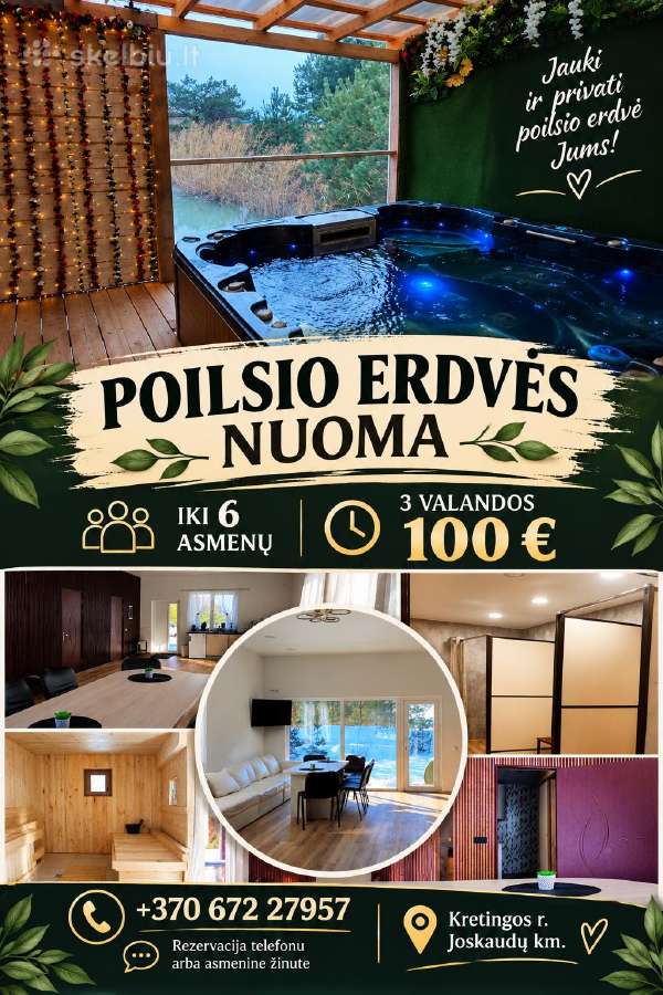 Poilsio erdvės nuoma - nuotraukos Nr. 2