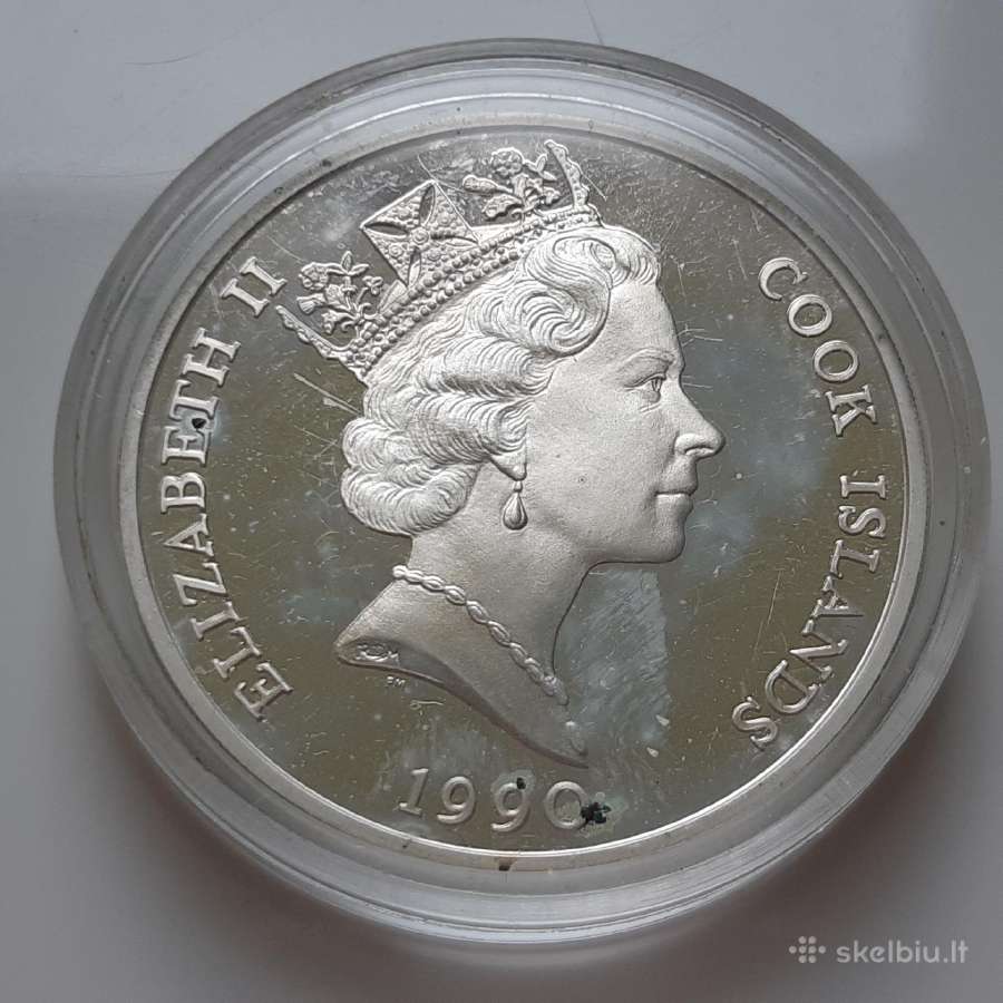 Kuko Salos 50 dolerių sidabras Grizlis 1990 - nuotraukos Nr. 2