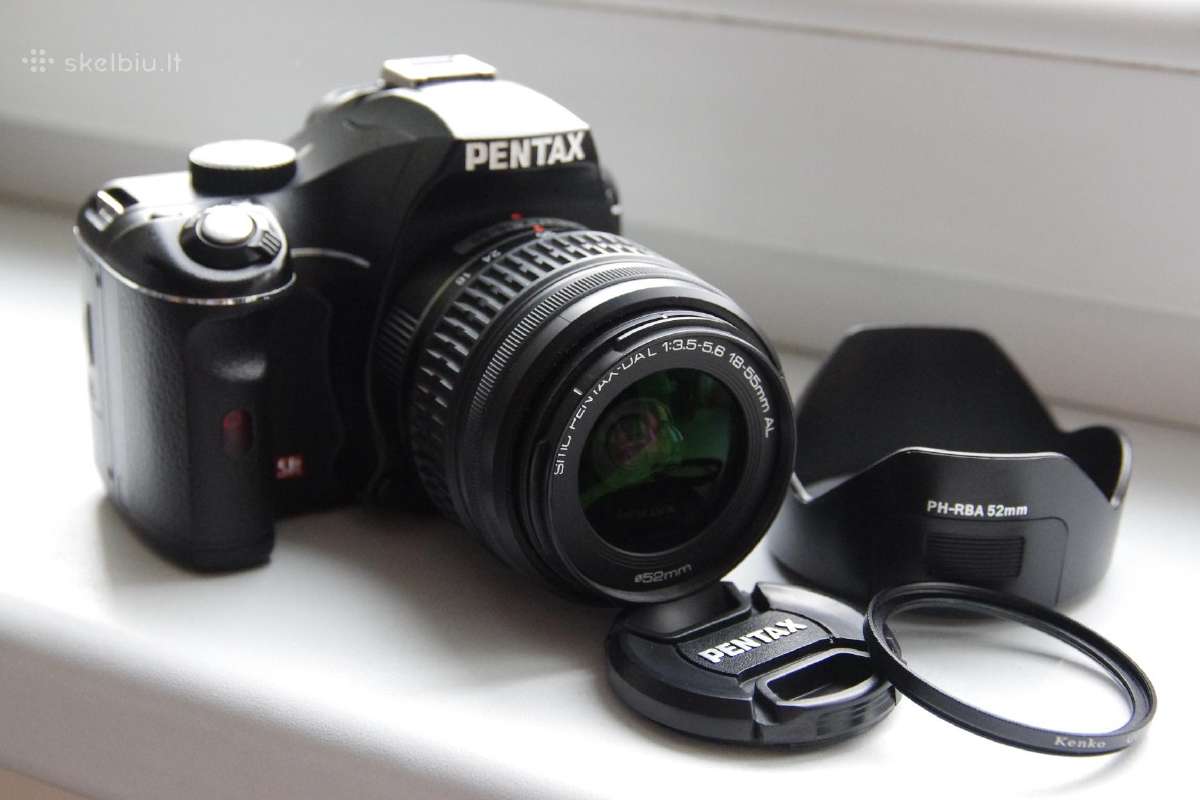 Pentax K-x su kitiniu 18-55 objektyvu ir priedais - nuotraukos Nr. 3