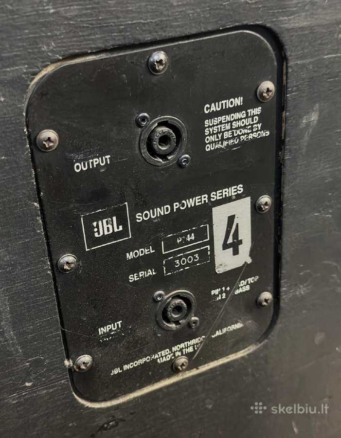 Jbl Sound Power Series P744 subai - nuotraukos Nr. 3