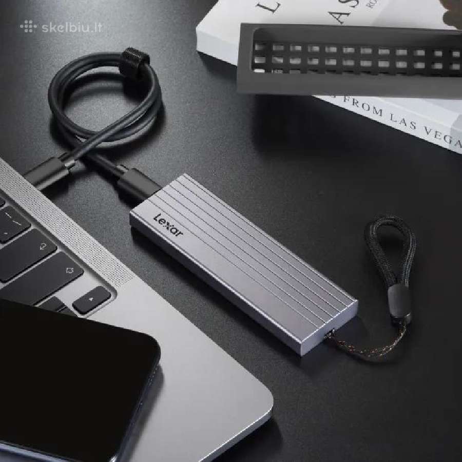 Lexar E6 Usb 3.2 Gen 2 aliuminė SSD Nvme dėžutė - nuotraukos Nr. 3