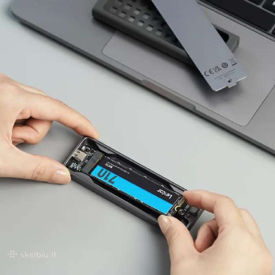 Lexar E6 Usb 3.2 Gen 2 aliuminė SSD Nvme dėžutė - nuotraukos Nr. 2