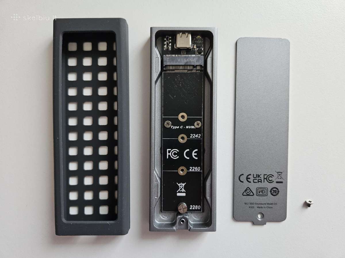 Lexar E6 Usb 3.2 Gen 2 aliuminė SSD Nvme dėžutė - nuotraukos Nr. 8
