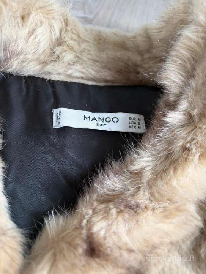 Mango dirbtinio kailio liemenė - M dydis - nuotraukos Nr. 3