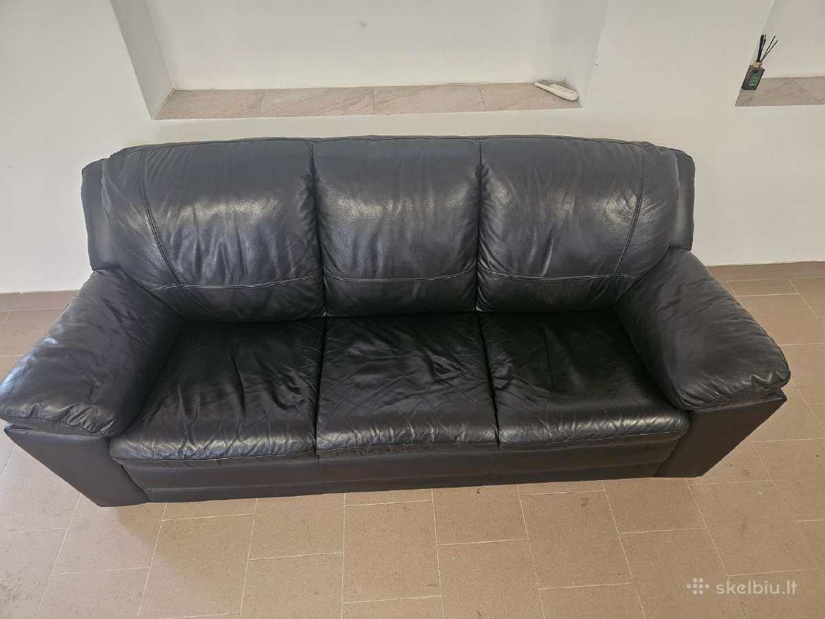 Odinė sofa - nuotraukos Nr. 3