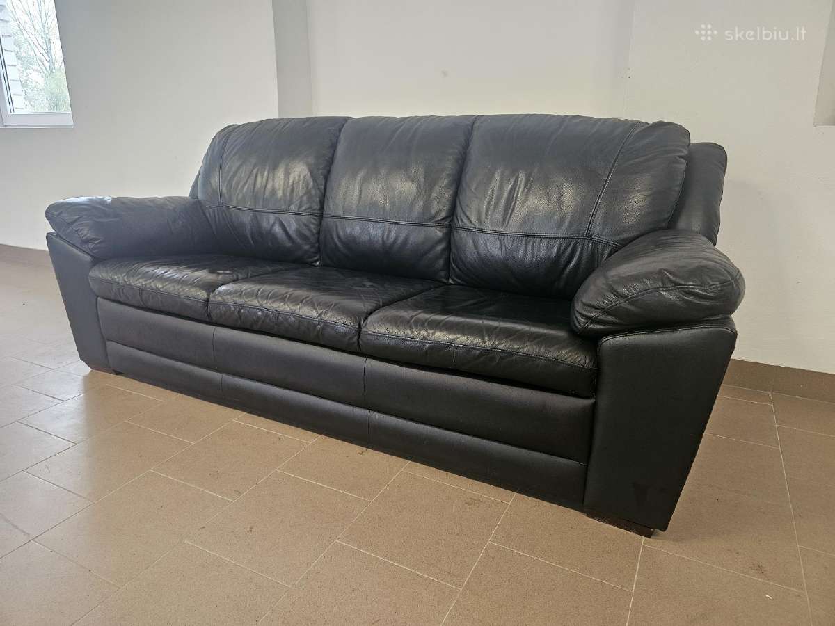 Odinė sofa - nuotraukos Nr. 4