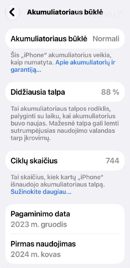 iPhone 15 Pro 128gb, Natural Titanium - nuotraukos Nr. 10