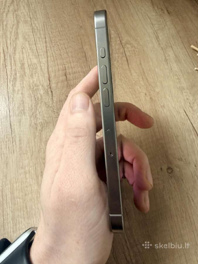 iPhone 15 Pro 128gb, Natural Titanium - nuotraukos Nr. 4