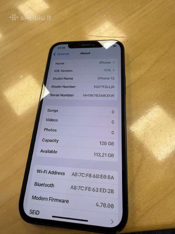 iPhone 12 128 GB kaip naujas - nuotraukos Nr. 7