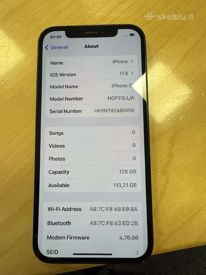 iPhone 12 128 GB kaip naujas - nuotraukos Nr. 8