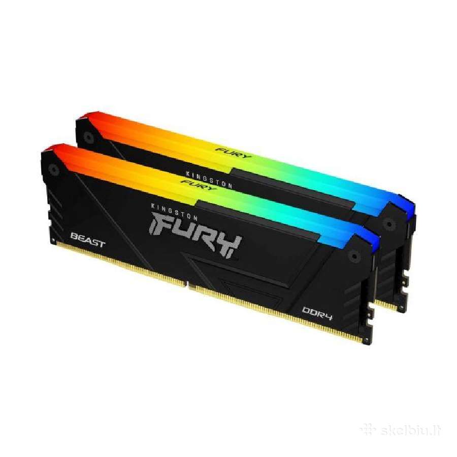 Kingston Fury Beast Rgb Ddr4 16 GB 2x8 GB 3200mhz - nuotraukos Nr. 3